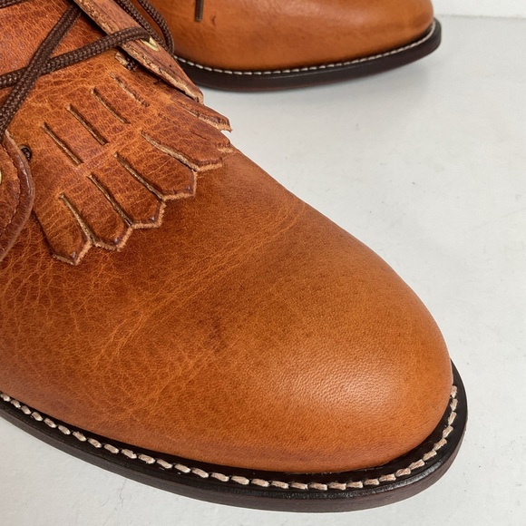 Vintage J. Chisholm Kiltie Packer Boots 10 EE USA Made main image 5